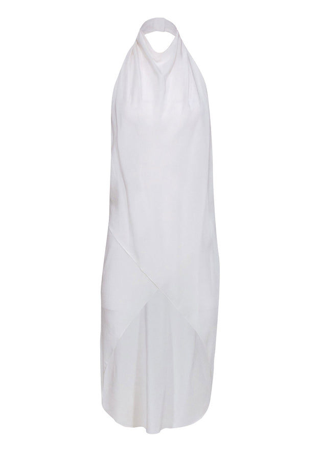 haute hippie silk halter dress $575.00 New Haute Hippie Halter Maxi Long 100% Silk Lilac Dress Size Medium