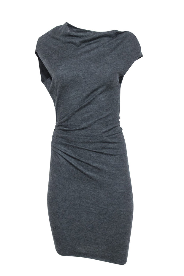 helmut lang asymmetric dress Helmut Lang Faux Leather Asymmetrical Dress