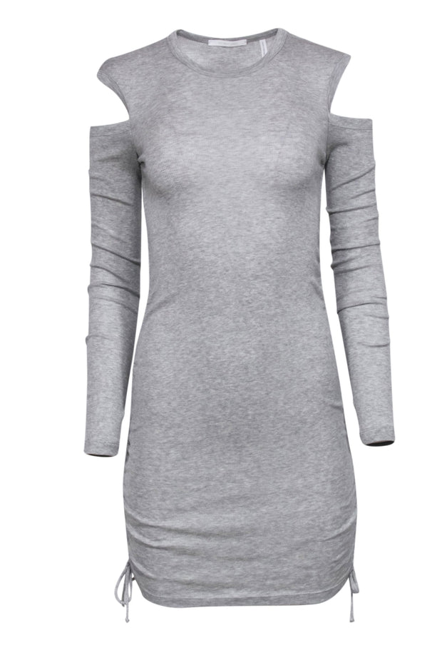 ribbed cold shoulder dress Astoria Rib Knit Off-The-Shoulder Dress