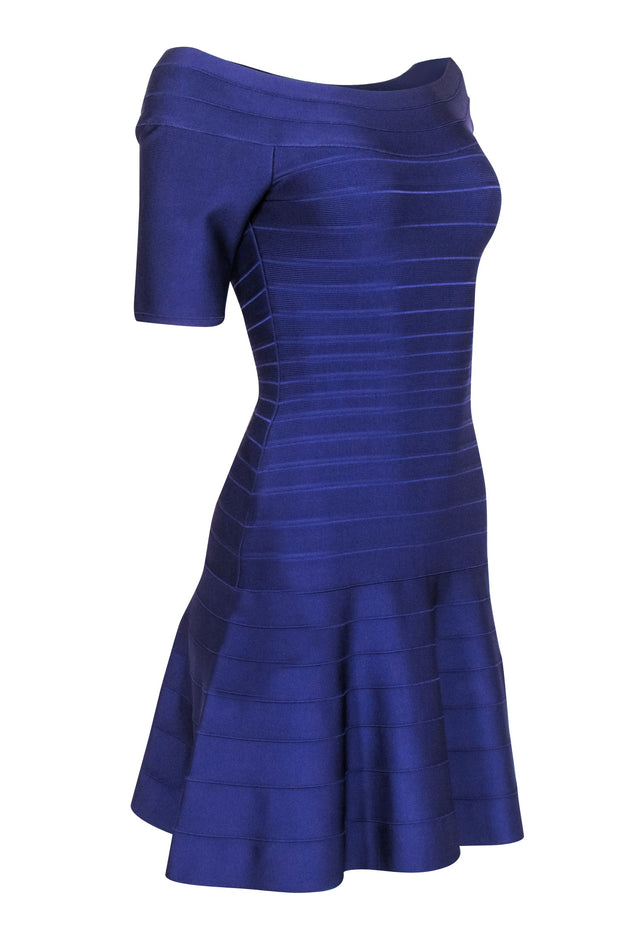 herve leger off the shoulder dress NWT Authentic Herve Leger "MARINA" M Manila Off Shoulder Dress