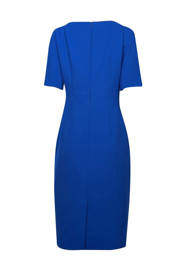 BOSS Hugo Boss - Royal Blue Split Sleeve Sheath Dress Sz 8 BOSS Hugo Boss - Royal Blue Split Sleeve Sheath Dress Sz 8