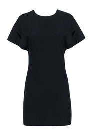 Current Boutique-IRO - Black Short Sleeve Mini V-Back Dress Sz 4