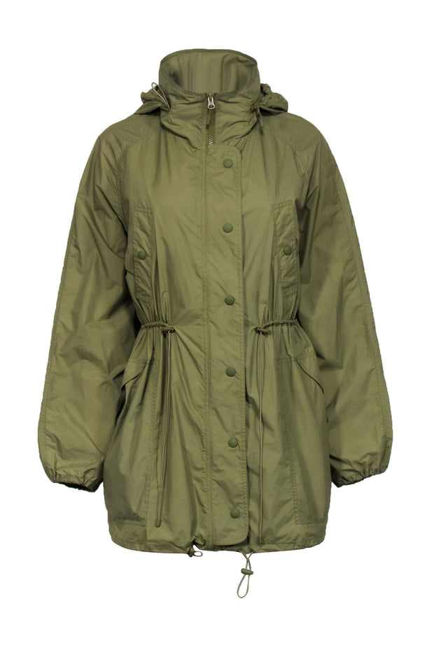Current Boutique-Isabel Marant Etoile - Olive Zipper Front Hooded Windbreaker Sz 6