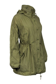 Current Boutique-Isabel Marant Etoile - Olive Zipper Front Hooded Windbreaker Sz 6