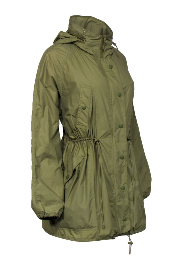 Current Boutique-Isabel Marant Etoile - Olive Zipper Front Hooded Windbreaker Sz 6