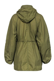 Current Boutique-Isabel Marant Etoile - Olive Zipper Front Hooded Windbreaker Sz 6