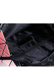 Current Boutique-Issey Miyake - Light Pink Geometric Paneled "Chord" Tote Bag