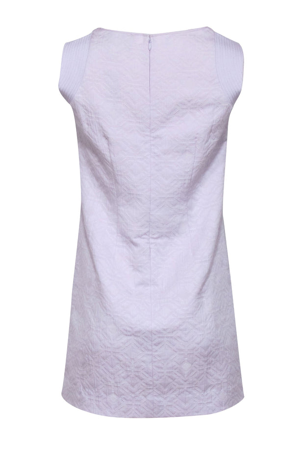 Current Boutique-J.Crew - Light Lilac Geometric Jacquard Shift Dress Sz PS