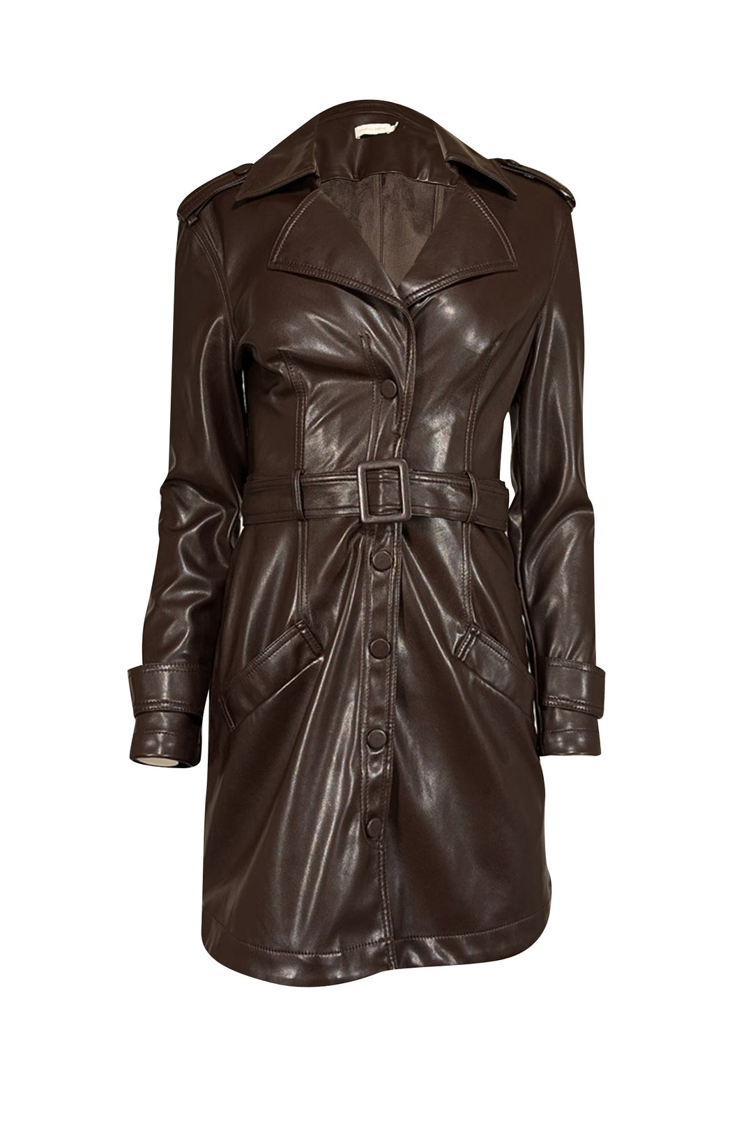 Jonathan Simkhai Chandler Vegan Leather Trench Mini Dress Jonathan Simkhai Chandler Vegan Leather Trench Mini Dress