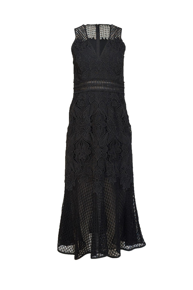 Jonathan Simkhai - Black Lace Sleeveless V-Neckline Formal Dress Sz 8 Jonathan Simkhai - Black Lace Sleeveless V-Neckline Formal Dress Sz 8