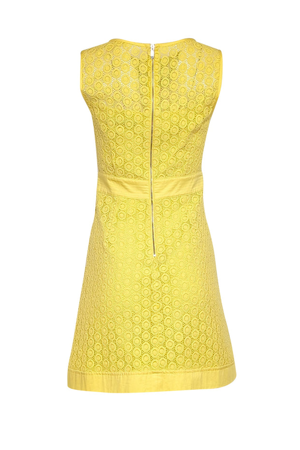 yellow fit and flare dress Karen Millen