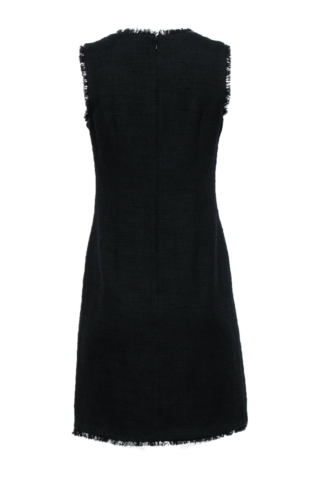 Karl Lagerfeld - Black Tweed Pocket Front Dress Sz 4