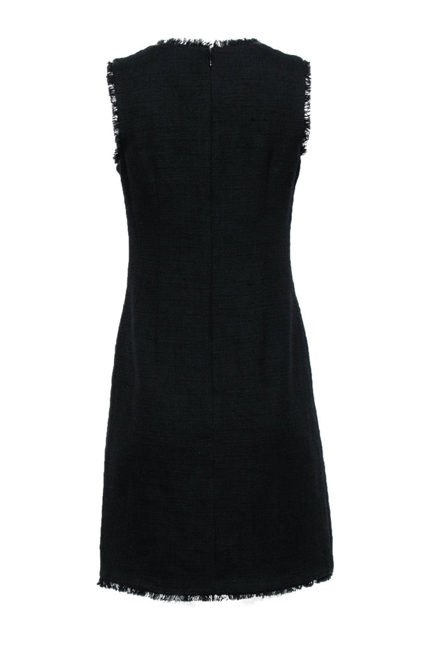 Karl Lagerfeld - Black Tweed Pocket Front Dress Sz 4 Karl Lagerfeld - Black Tweed Pocket Front Dress Sz 4