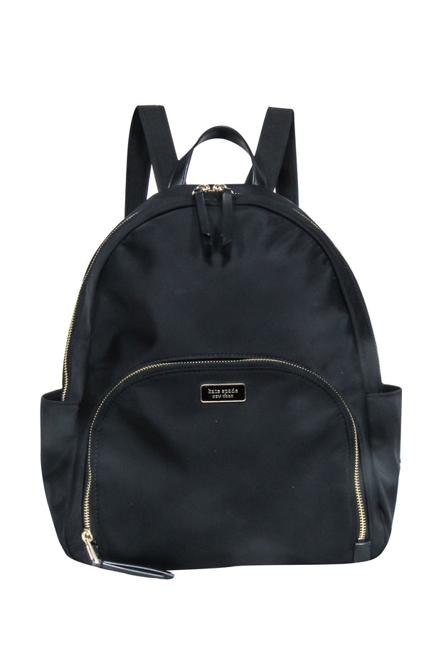 Current Boutique-Kate Spade - Black Nylon Zip Around Backpack