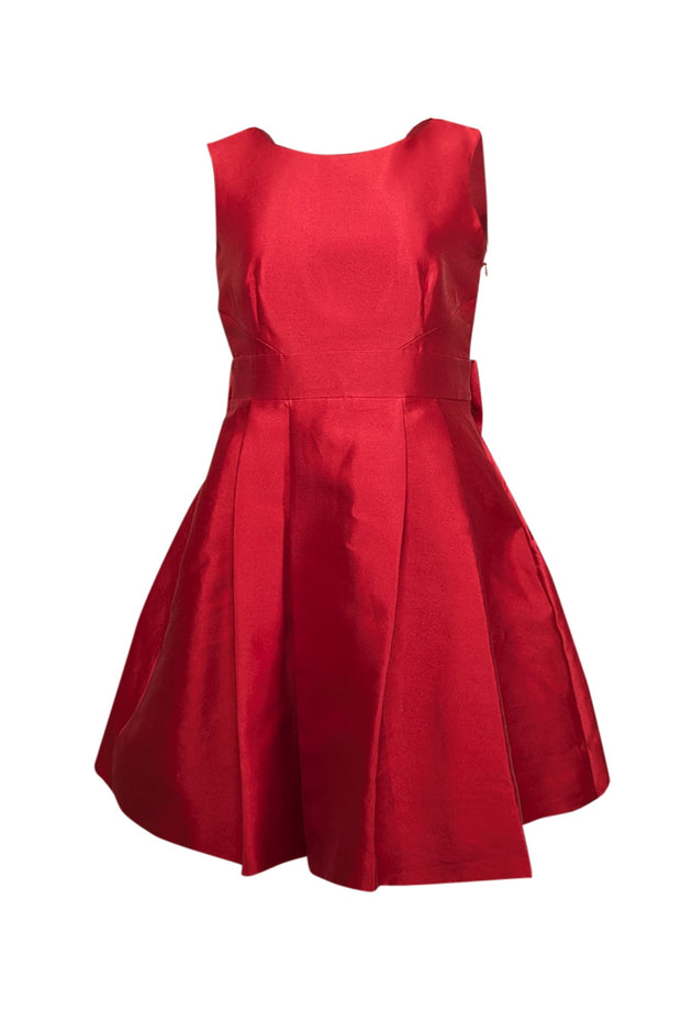 Kate Spade - Red Silk Blend Backless Bow Mini Dress Sz 10 Kate Spade - Red Silk Blend Backless Bow Mini Dress Sz 10