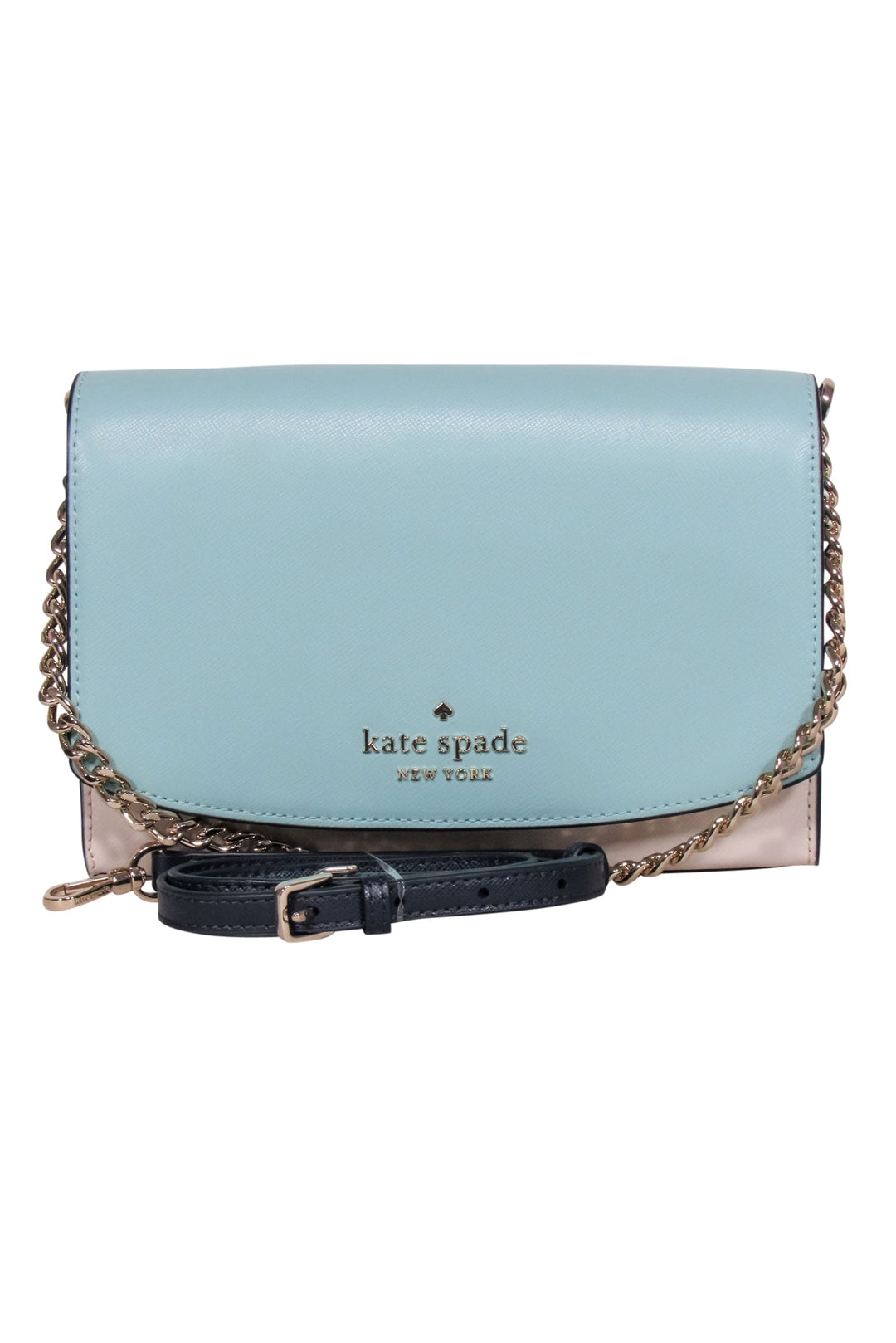 Kate Spade - Light Blue, Navy & White Saffiano Leather  display picture 1