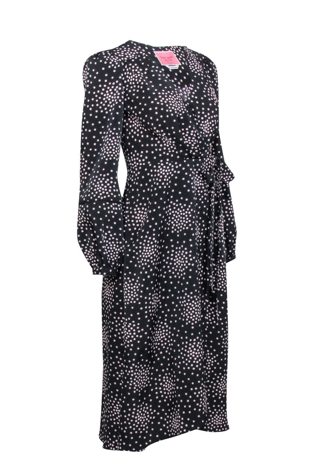 kate spade wrap midi dress Kate Spade New York Wrapped Midi Dress In Pink - 48% Off
