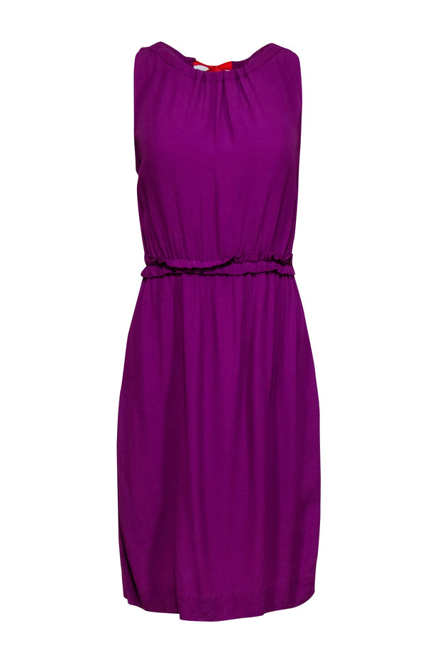 kate spade purple dress Kate Spade Fluid Jacquard Empire Waisted Mini Dress, Purple
