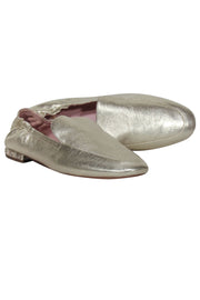 Current Boutique-Kate Spade - Gold Metallic Leather Loafers Sz 11