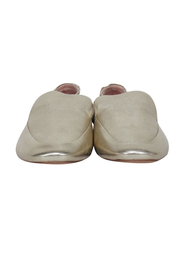 Current Boutique-Kate Spade - Gold Metallic Leather Loafers Sz 11