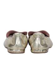 Current Boutique-Kate Spade - Gold Metallic Leather Loafers Sz 11