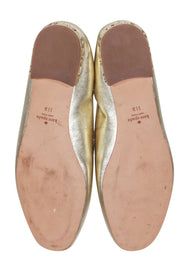 Current Boutique-Kate Spade - Gold Metallic Leather Loafers Sz 11