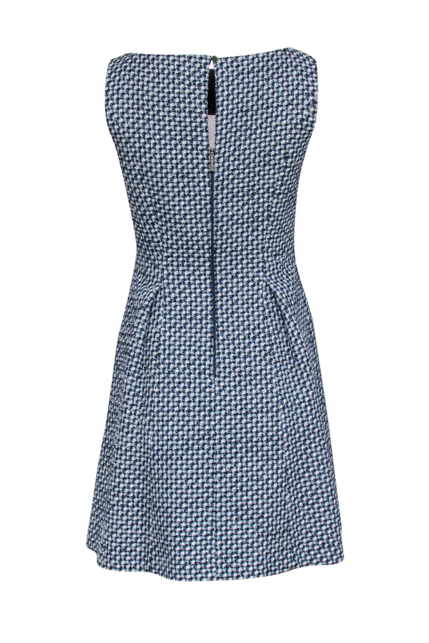 Current Boutique-Kate Spade - Navy, White, & Blue Tweed Sleeveless Dress Sz 2