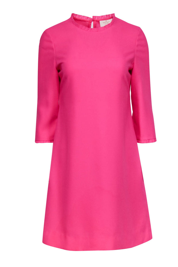 Kate Spade - Bubblegum Pink A-Line Dress w/ Ruffled Trim Sz 6 Kate Spade - Bubblegum Pink A-Line Dress w/ Ruffled Trim Sz 6