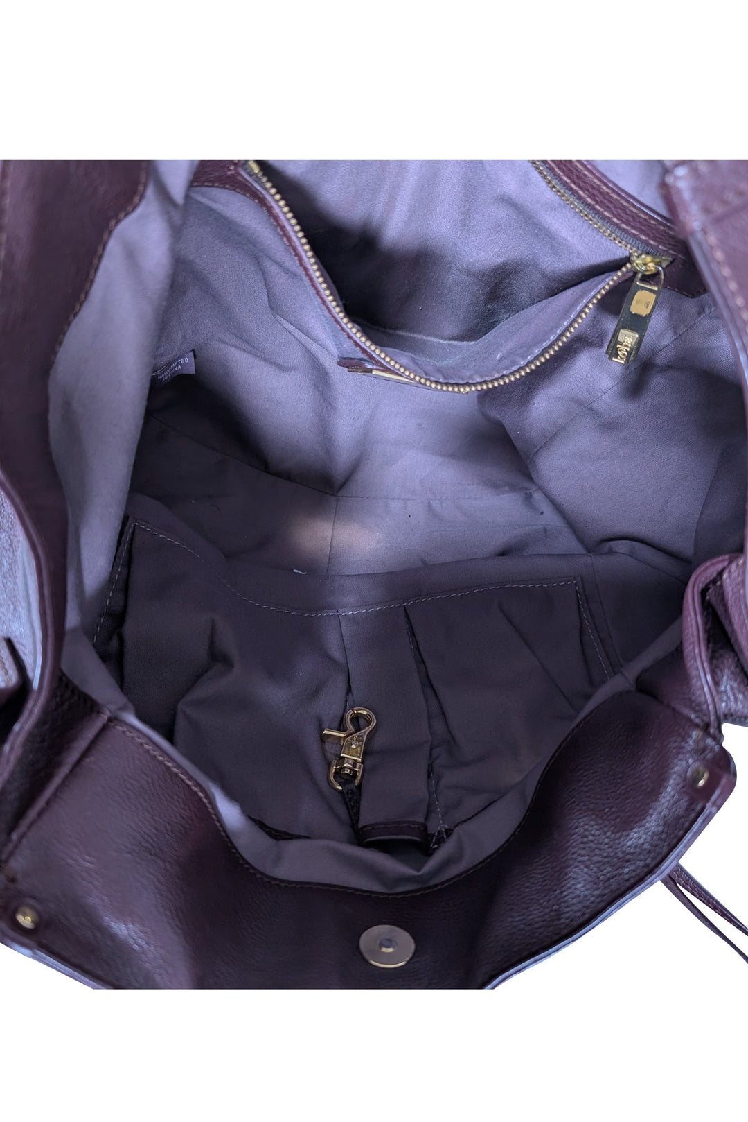 Kooba - Dark Maroon Leather Shoulder Bag