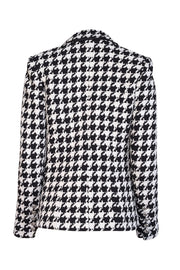 Current Boutique-L'Agence - Black & White Houndstooth Patterned Blazer Sz 6