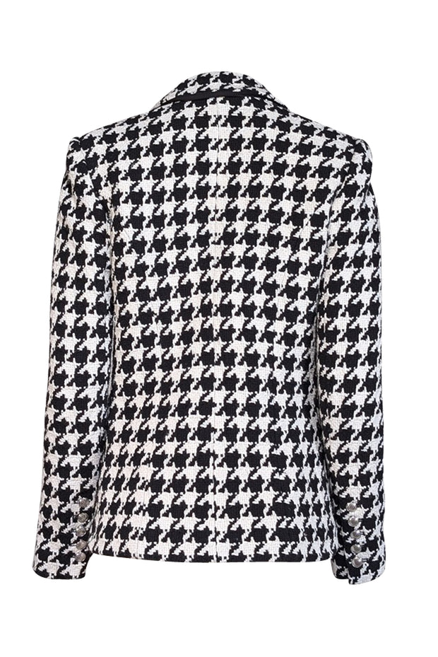 Current Boutique-L'Agence - Black & White Houndstooth Patterned Blazer Sz 6
