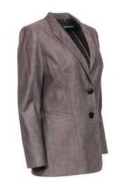 Current Boutique-Lafayette 148 - Taupe Wool Blend Two Button Blazer Sz 8