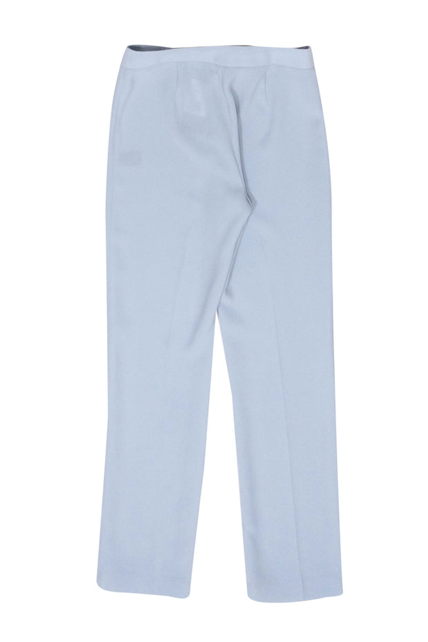 Current Boutique-Lafayette 148 - Iced Blue Crepe "Barrow" Pants Sz 2
