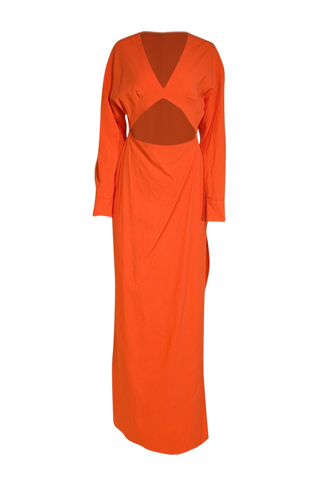 Lapointe Women's Pebble Crepe Cut-Out Dress - Coral