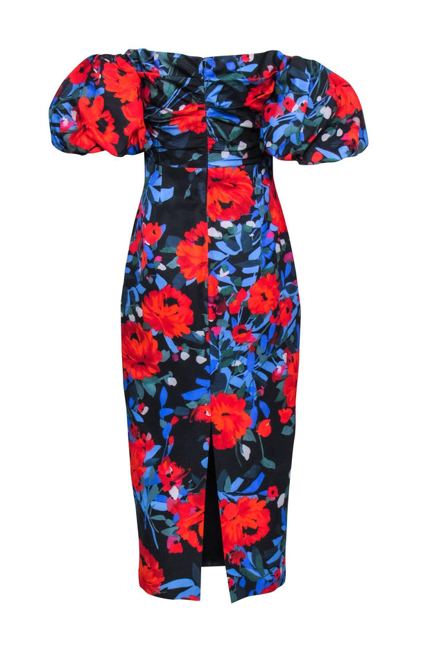 lela rose off the shoulder dress Lela Rose Deedie Floral Off-The-Shoulder Gown