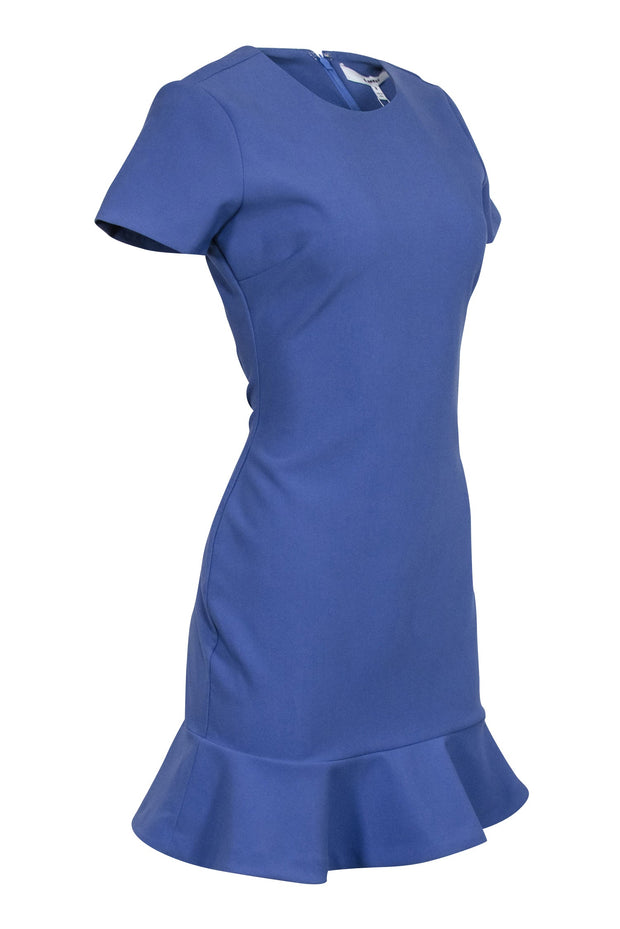 Likely - Periwinkle Blue Short Sleeve Fit & Flare Short Dress Sz 8 Likely - Periwinkle Blue Short Sleeve Fit & Flare Short Dress Sz 8