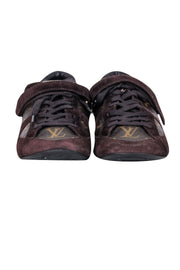Current Boutique-Louis Vuitton - Brown Monogram & Suede Sneakers Sz 9