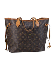 Current Boutique-Louis Vuitton - Brown Monogram Coated Canvas Neverfull MM