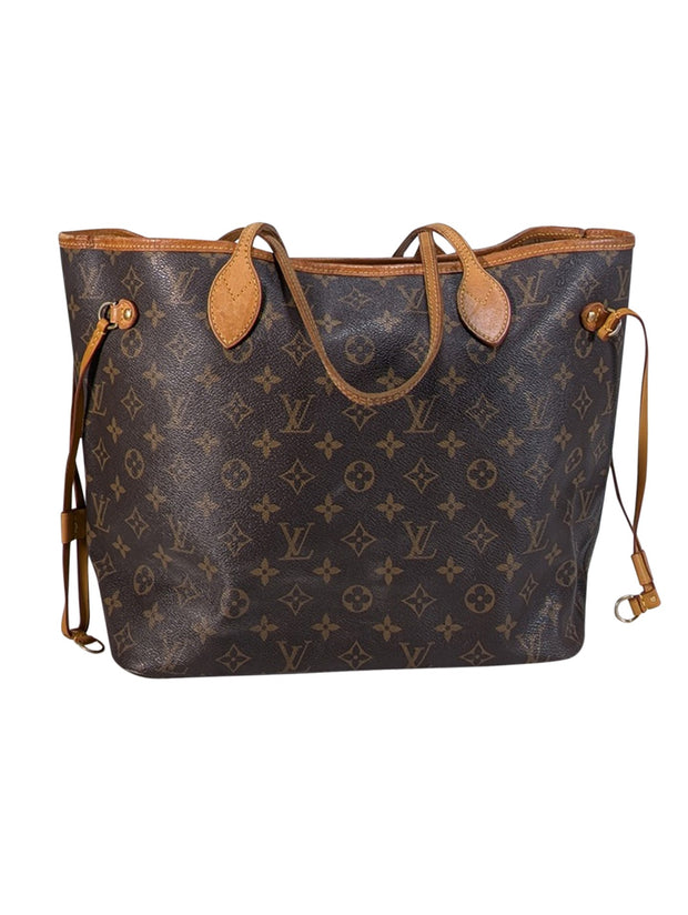 Current Boutique-Louis Vuitton - Brown Monogram Coated Canvas Neverfull MM