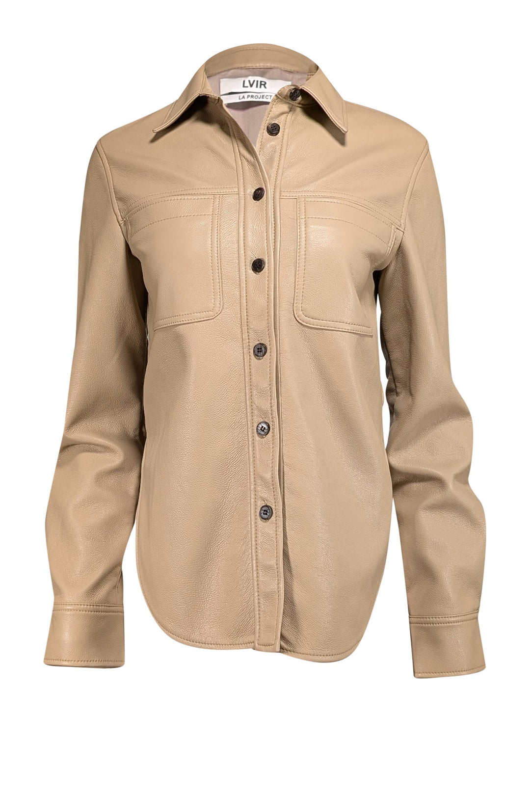 faux leather dress shirt LVIR Color:NAVY-BLUE Buy COS FLARED-CUFF COTTON Color: Embellished Sleek and modern
