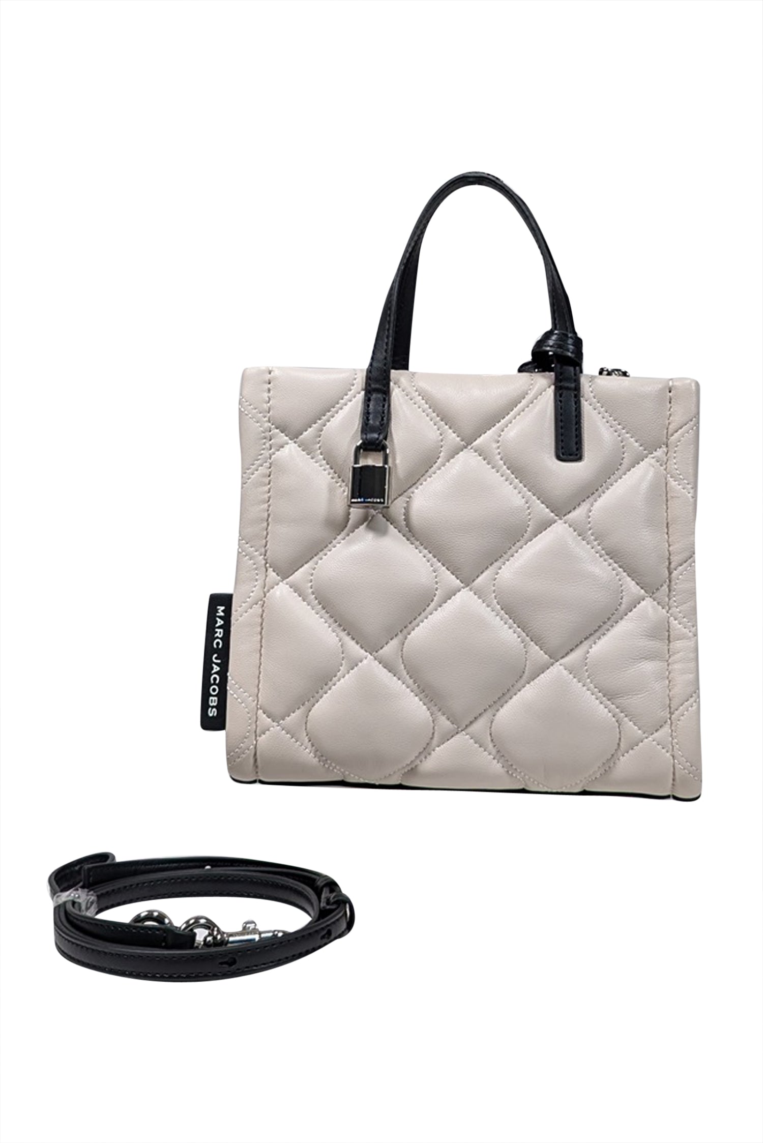 Marc Jacobs - Cream Quilted Leather Crossbody Bag | Current 