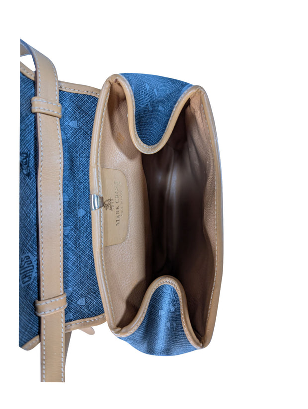 Current Boutique-Mark Cross - Grey Coated Canvas Print Crossbody Bag