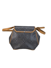 Current Boutique-Mark Cross - Grey Coated Canvas Print Crossbody Bag
