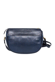 Current Boutique-Mark Cross - Navy Pebbled Leather Crossbody Bag