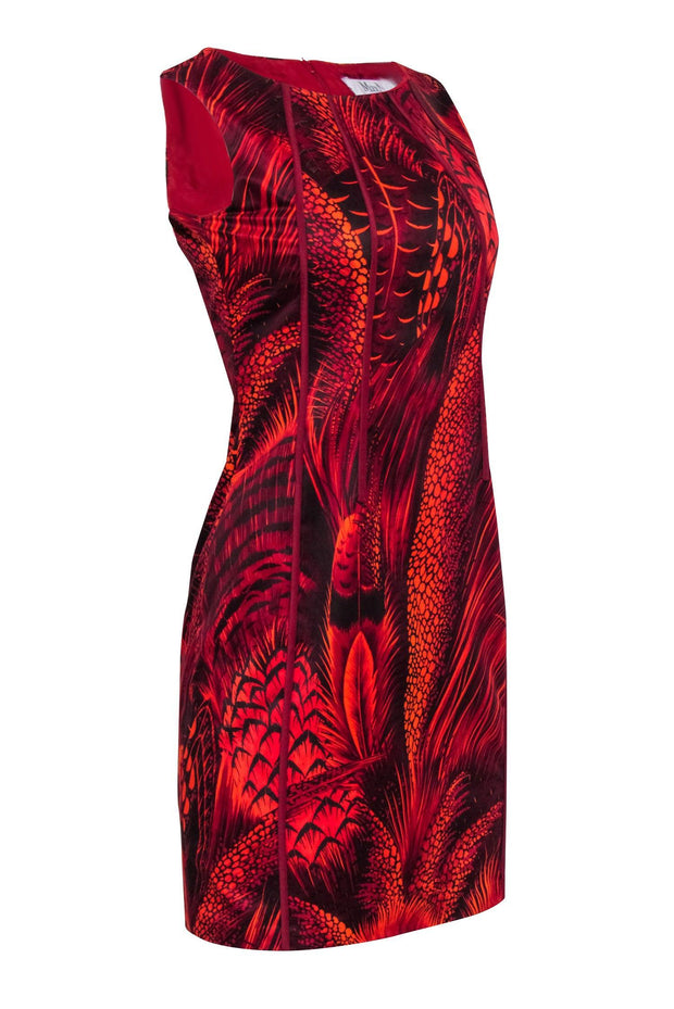 max mara red dress Max Mara | Woman - Oversized cotton poplin dress - Red