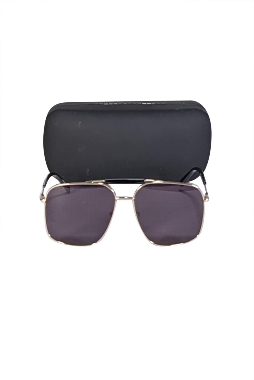 MCM - Gold Oversized Aviator Sunglasses display picture 2