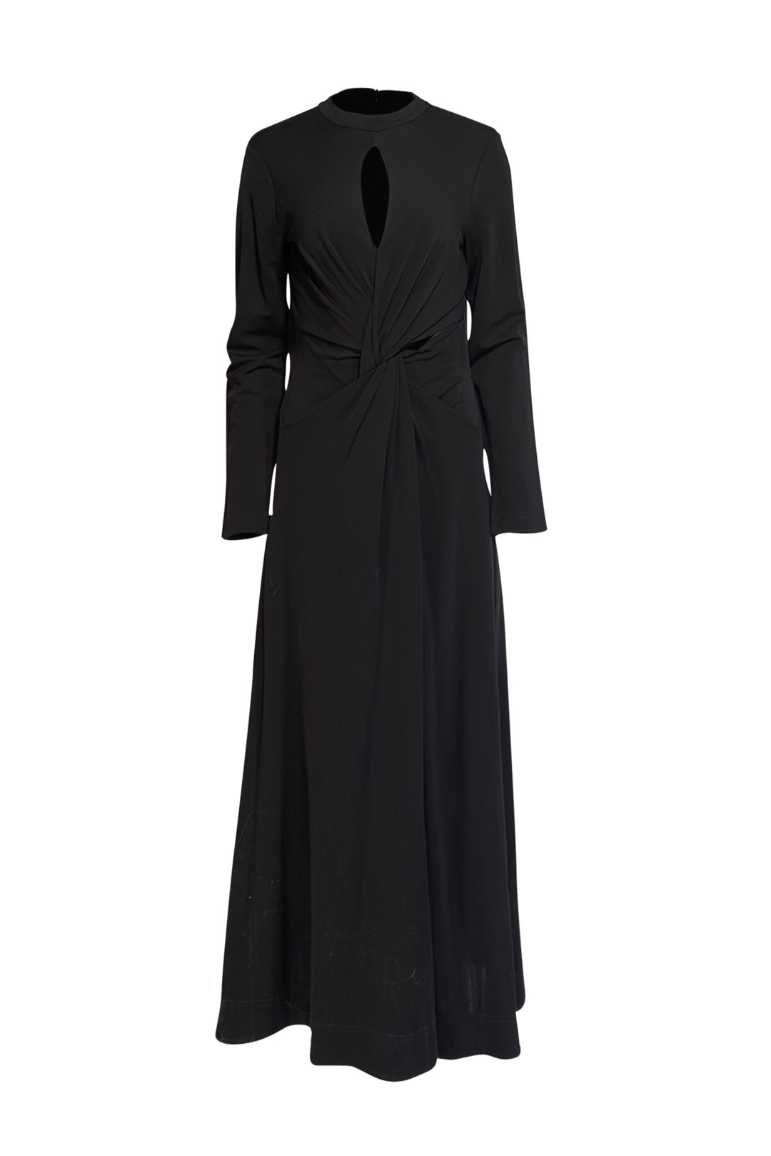 green emerald velvet dress Me+em Fluid Crepe Twist Front Maxi Dress