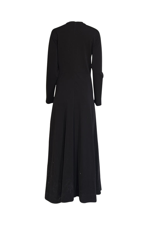 black twist front maxi dress Black Twist Front Cut Out Maxi Dress