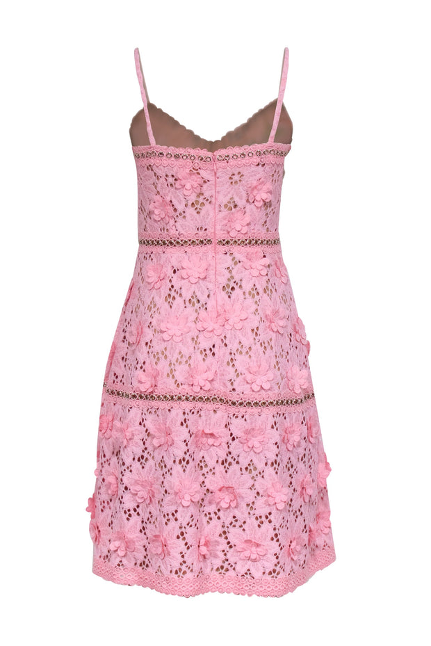 Current Boutique-Michael Kors - Pink Floral Lace Sleeveless Dress Sz 2