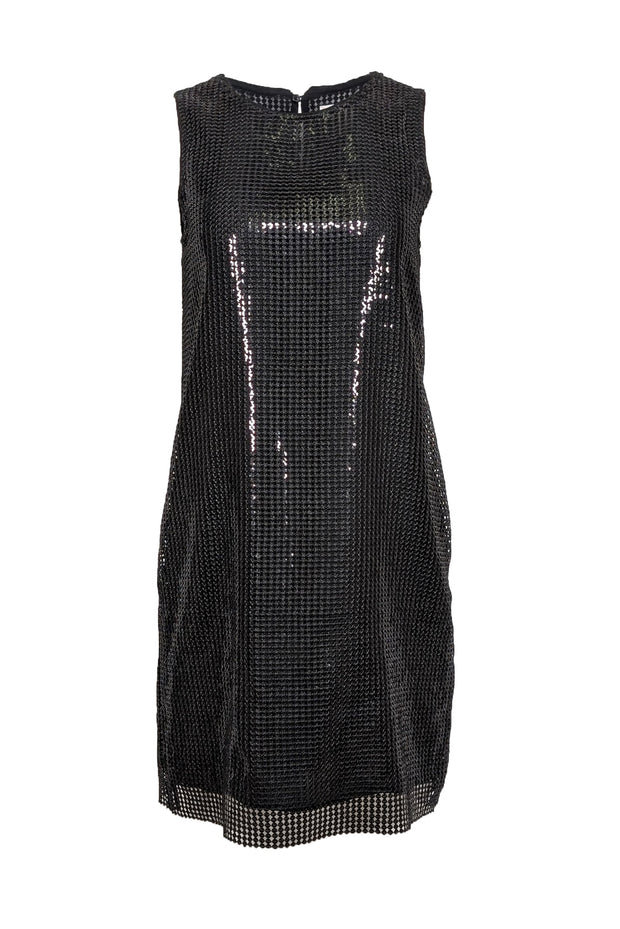 Michael Kors - Black Sequin Sleeveless Mini Dress Sz 6 Michael Kors - Black Sequin Sleeveless Mini Dress Sz 6